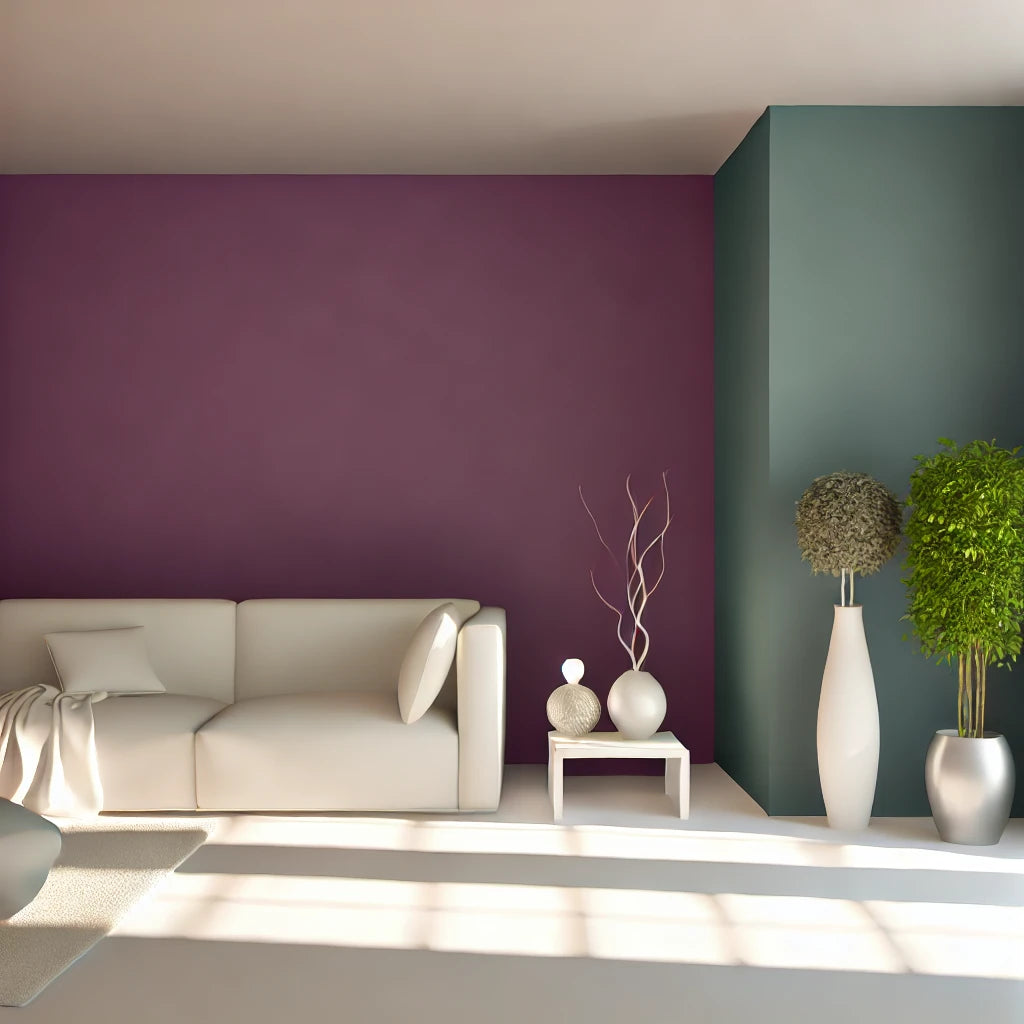 wall painting techniques dual colour 